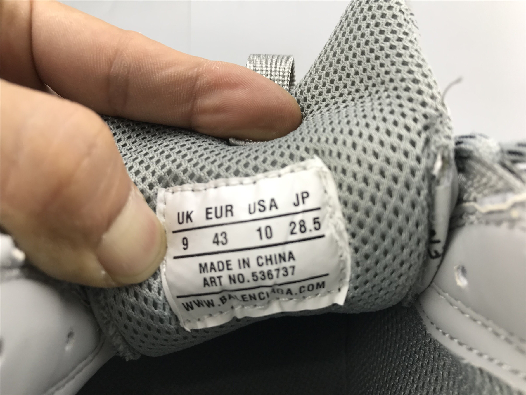 UA TRIPLE S SNEAKER ALLOVER LOGO GREY BLACK