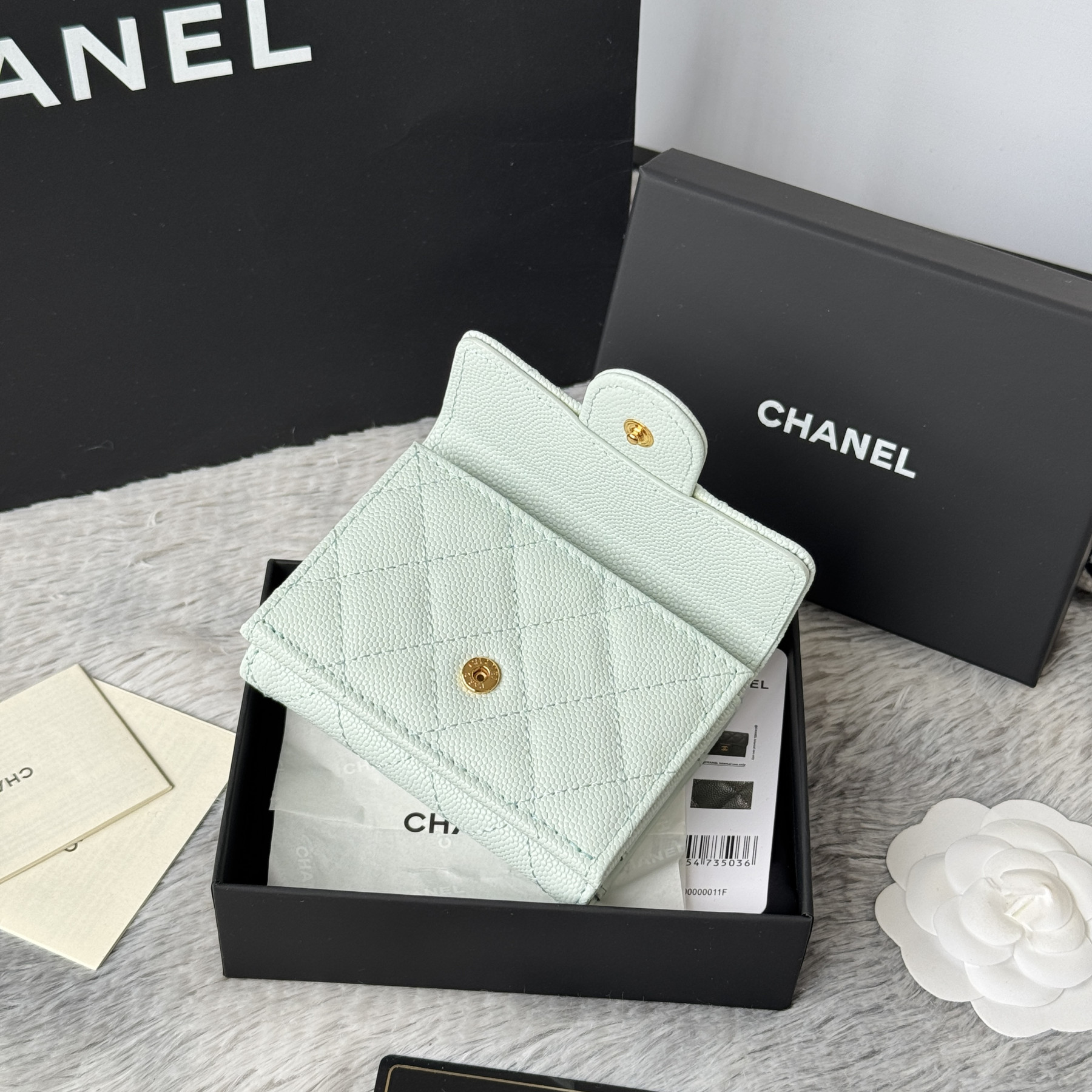 Ch**el card holder 10.5x7.5x3cm