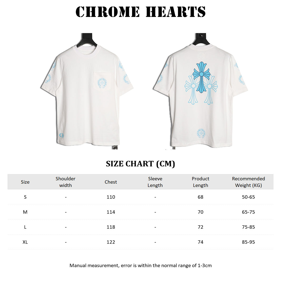 CHROME HEARTS Short-sleeved T-shirt