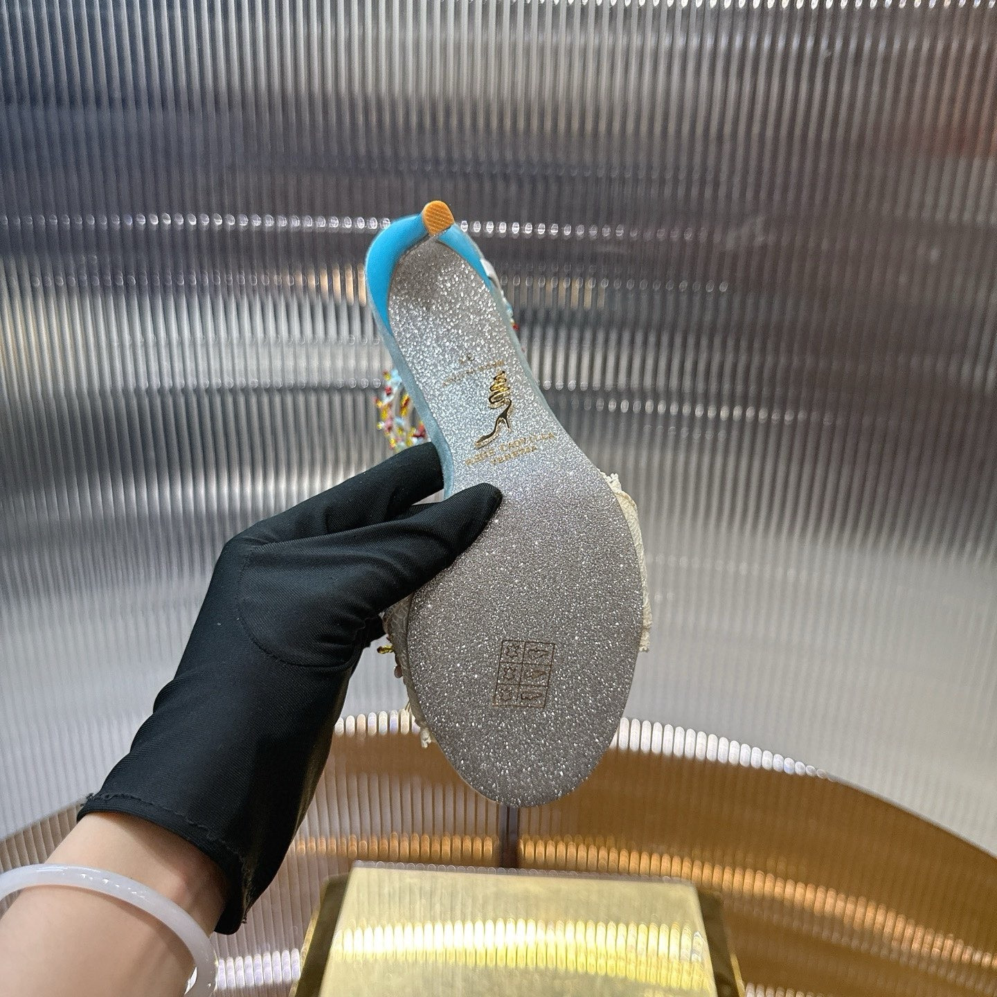 UA RENÉ CAOVILLA BLOOM SANDAL 95mm