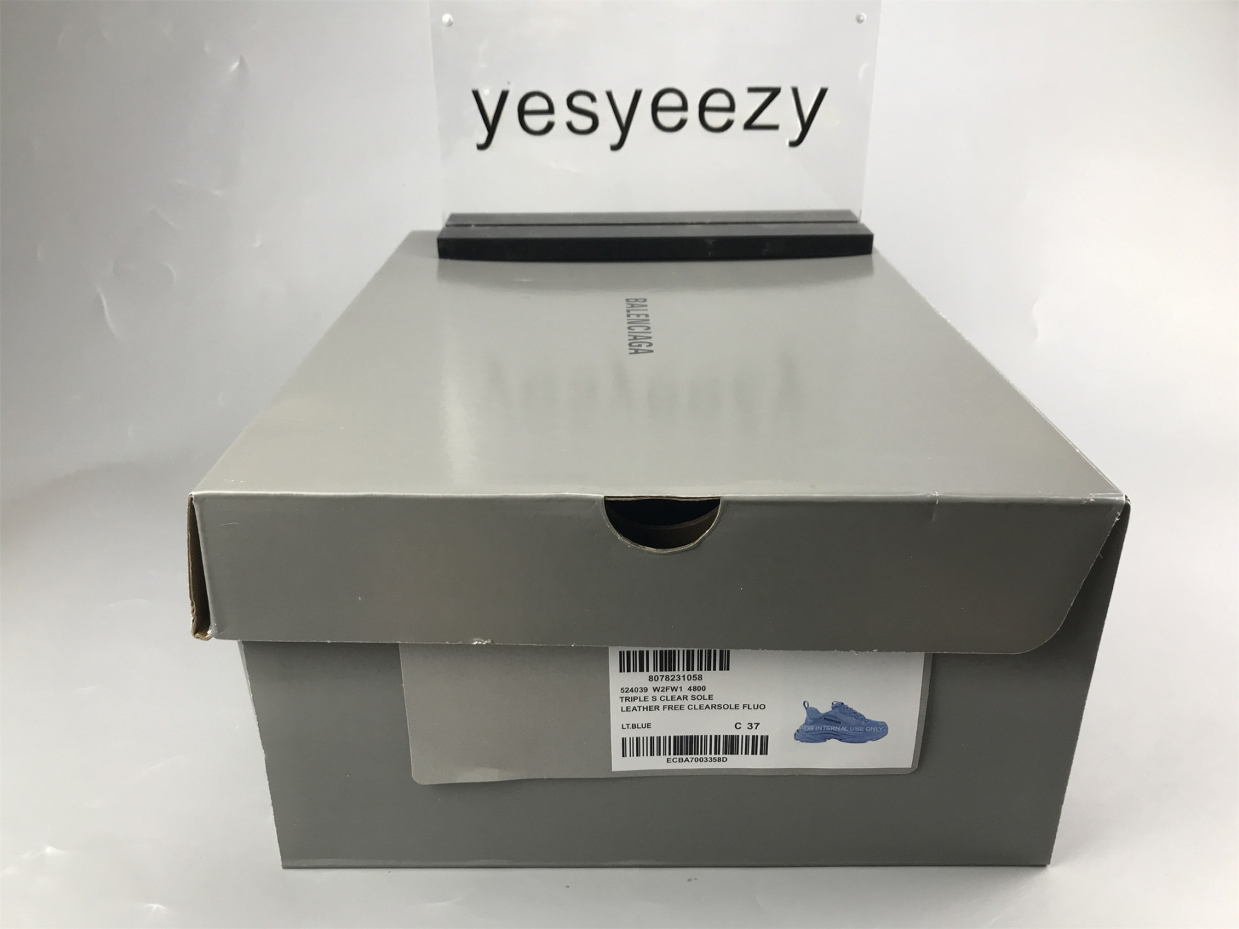 UA TRIPLE S CLEAR SOLE BLUE