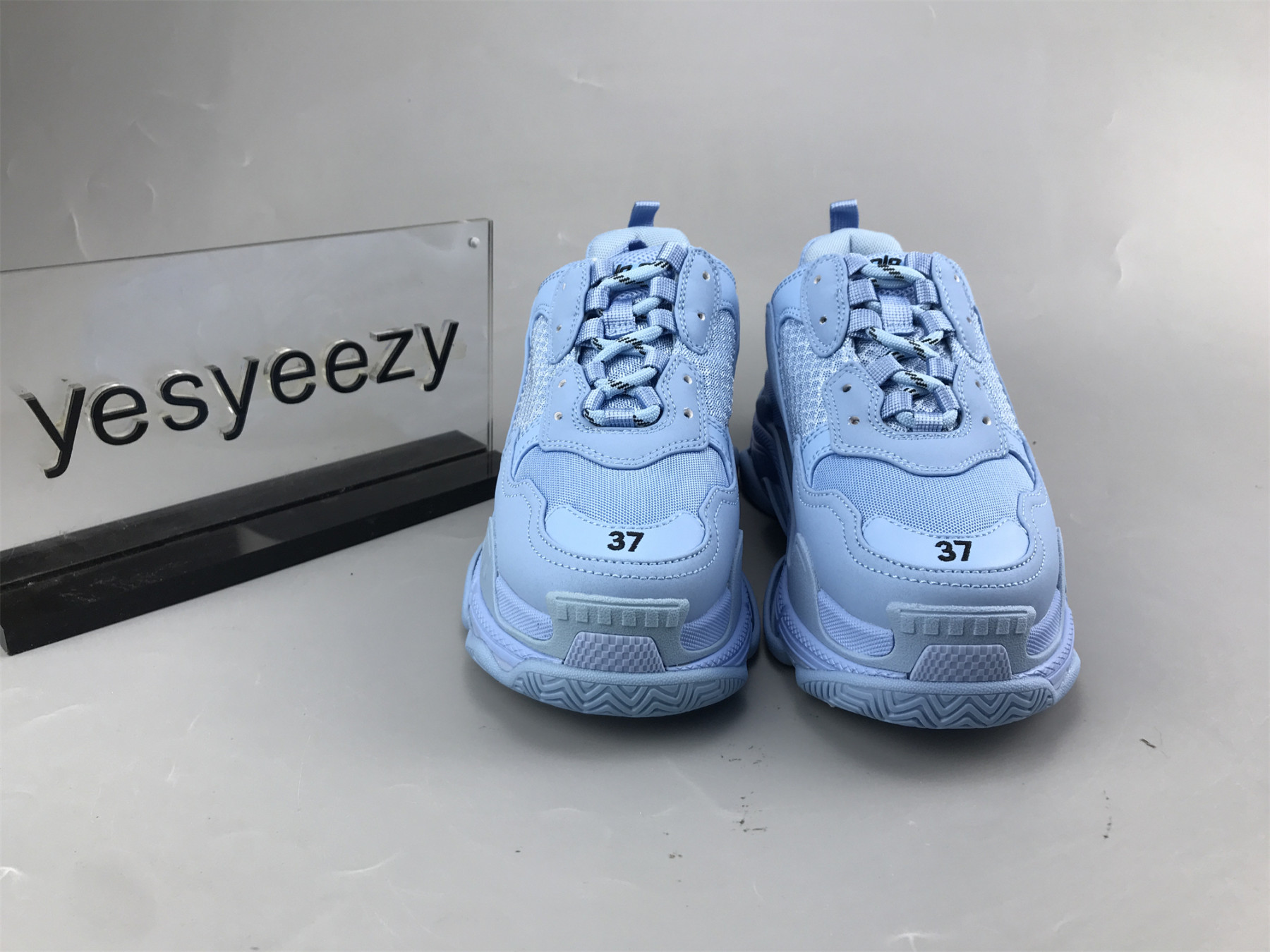 UA TRIPLE S CLEAR SOLE BLUE