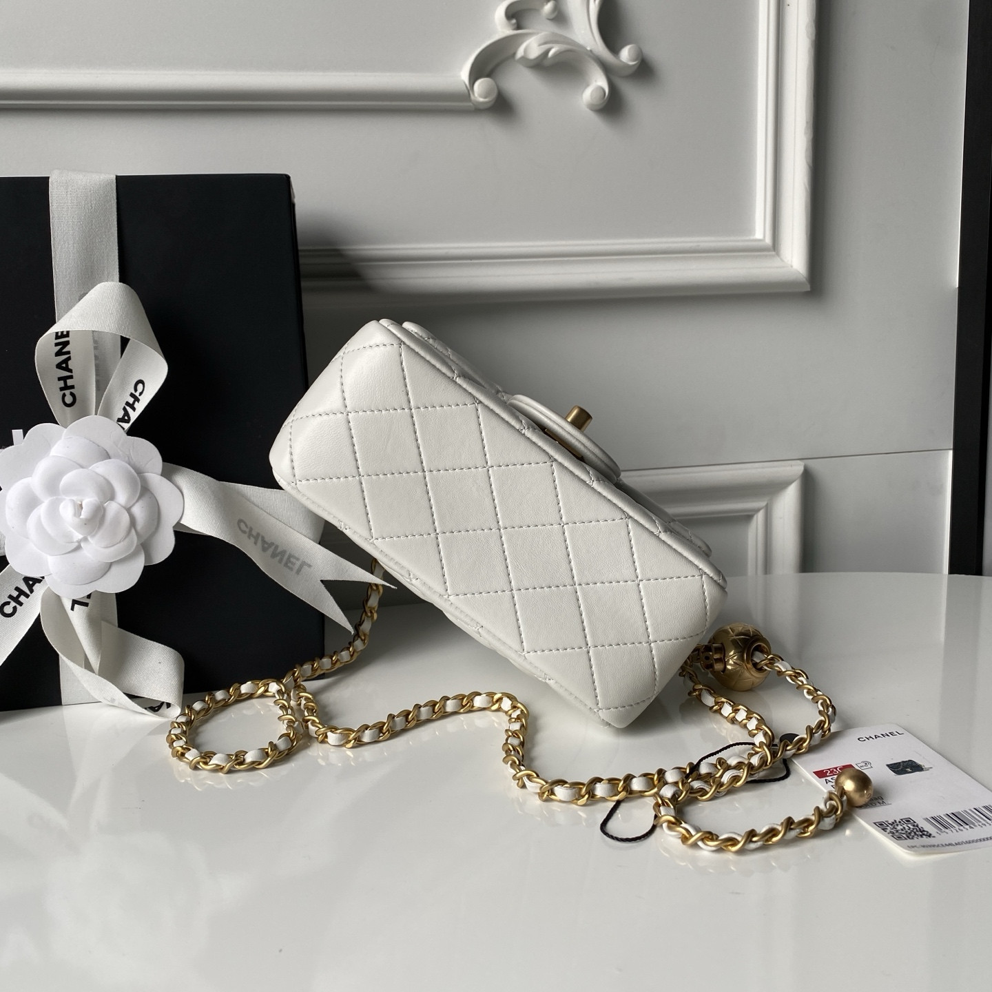 Ch**el MINI FLAP BAG 13.5x17x8cm