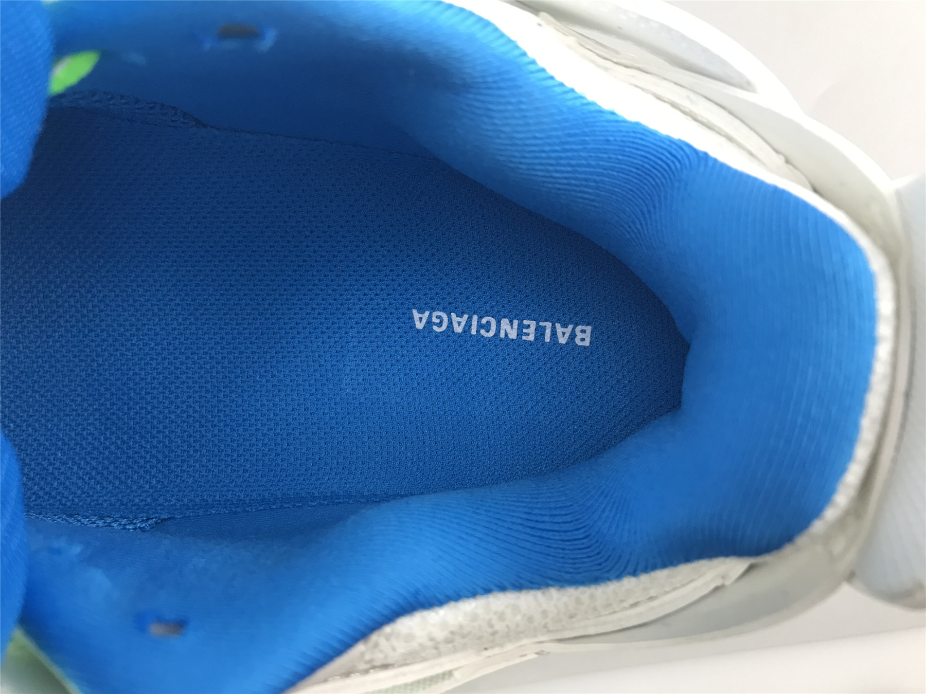 UA TRACK SNEAKER WHITE BLUE GREEN