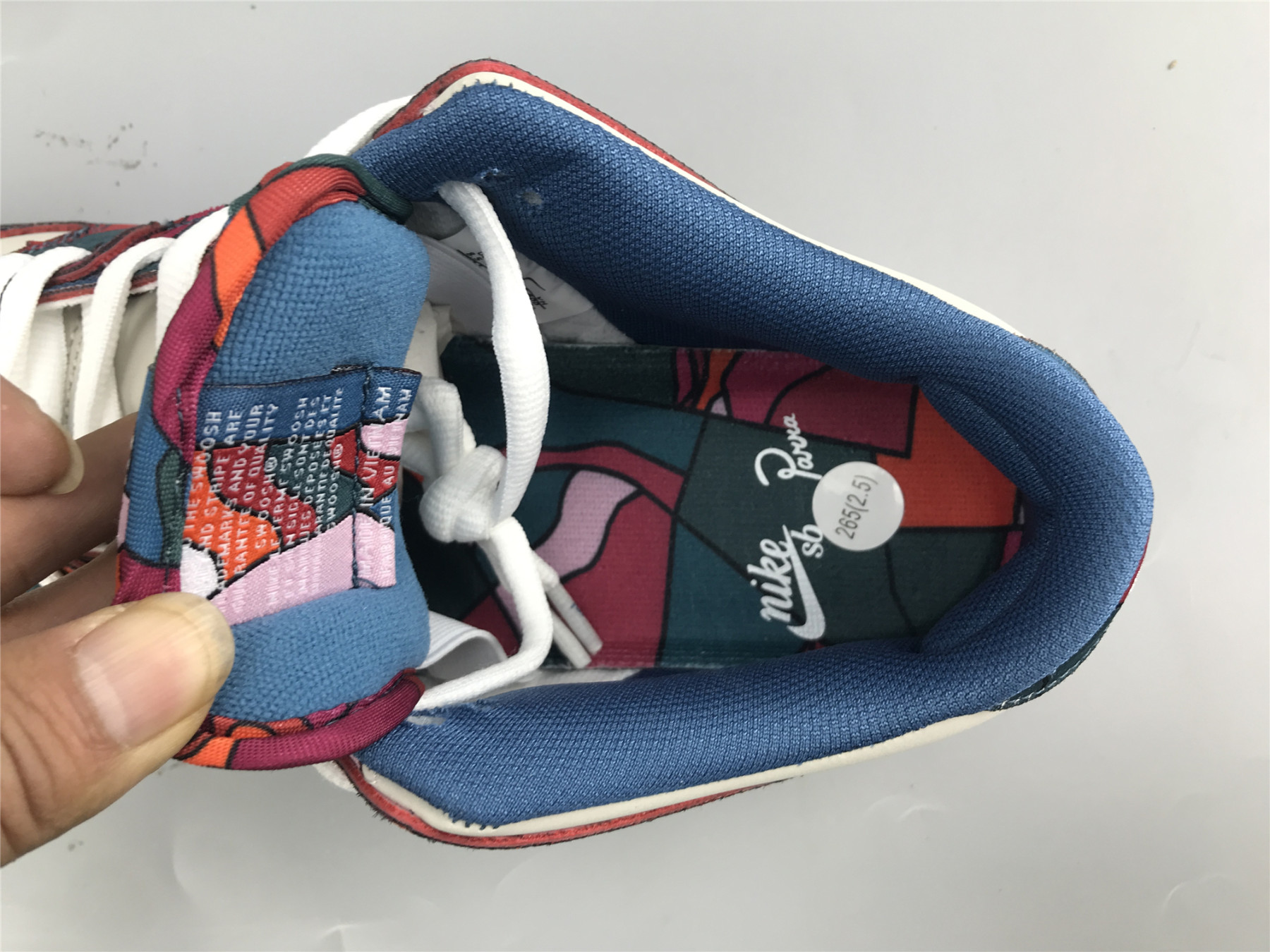 UA NIKE PARRA X DUNK LOW PRO QS SB 