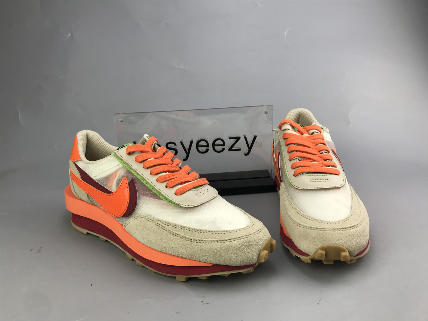 UA NIKE LDWAFFLE CLOT SACAI NET ORANGE BLAZE