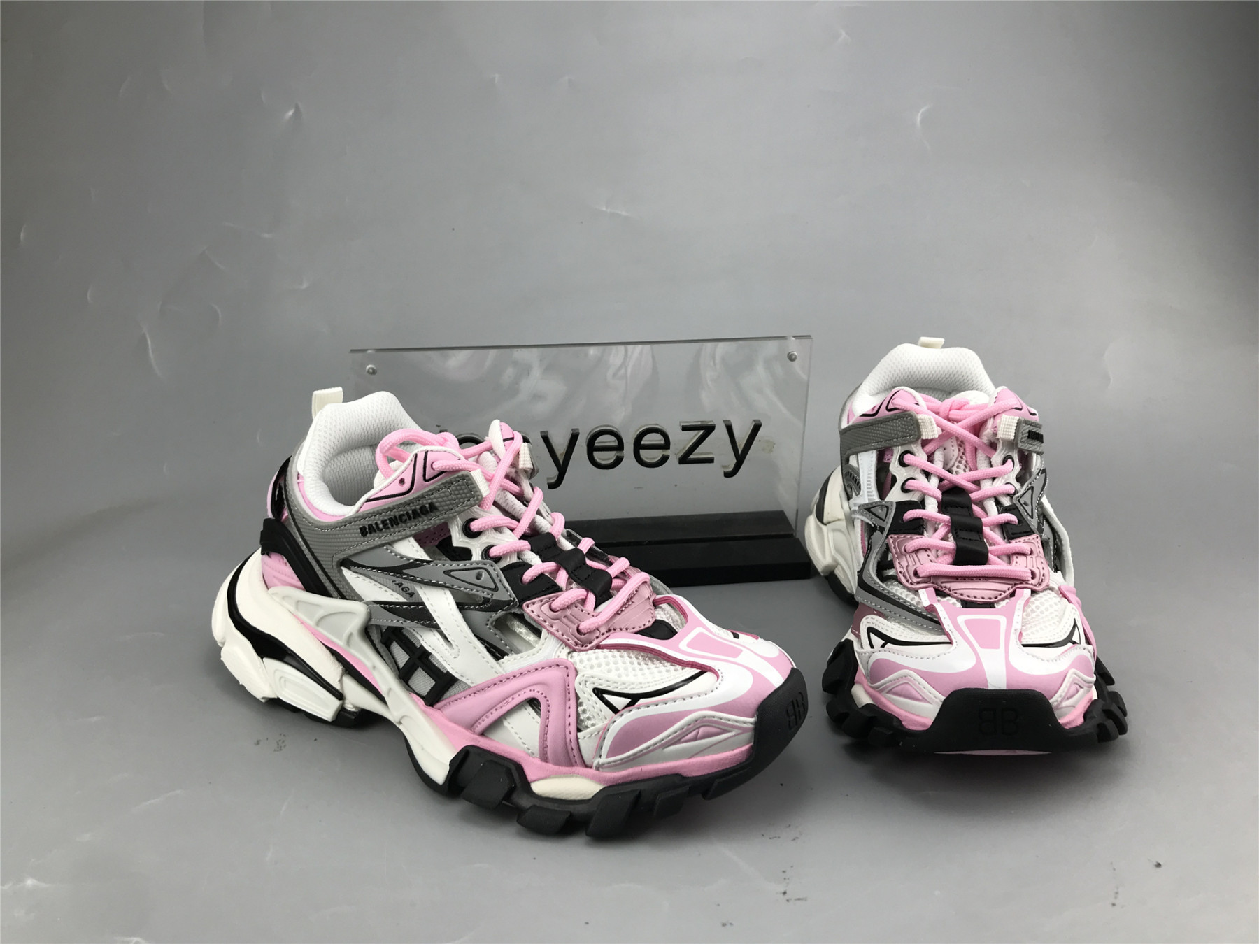 UA TRACK 2 OPEN SNEAKER PINK GREY WHITE