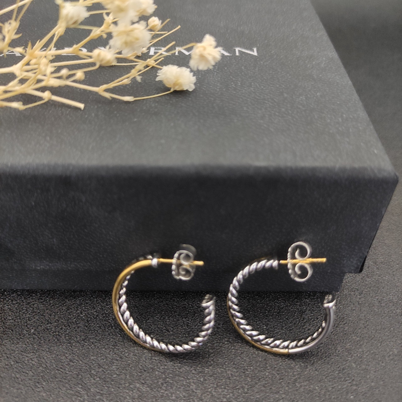 David Yurman lemniscate Earrings(Inner diameter about 2cm)
