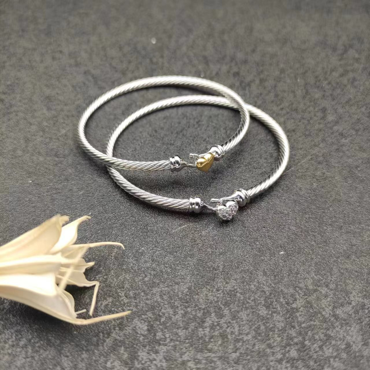 David Yurman 3mm Hook Bracelet(wrist circumference 15-18cm)