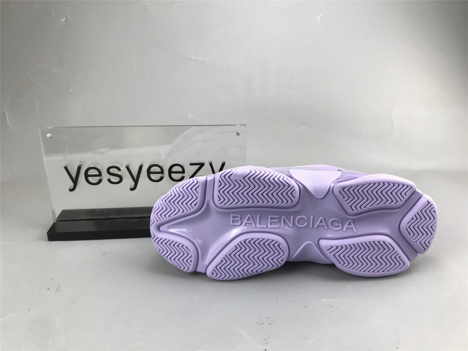 UA TRIPLE S CLEAR SOLE PURPLE