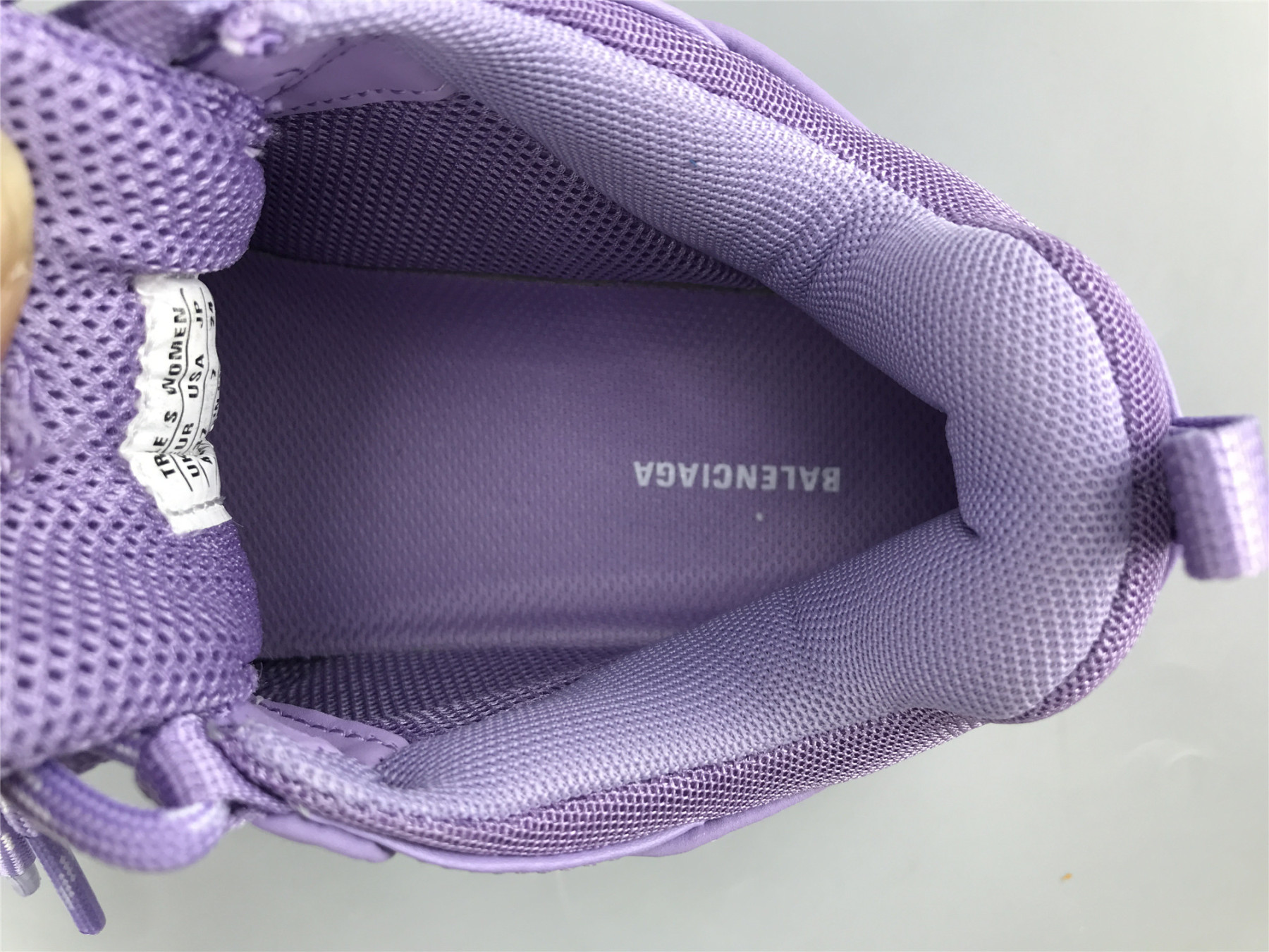 UA TRIPLE S CLEAR SOLE PURPLE