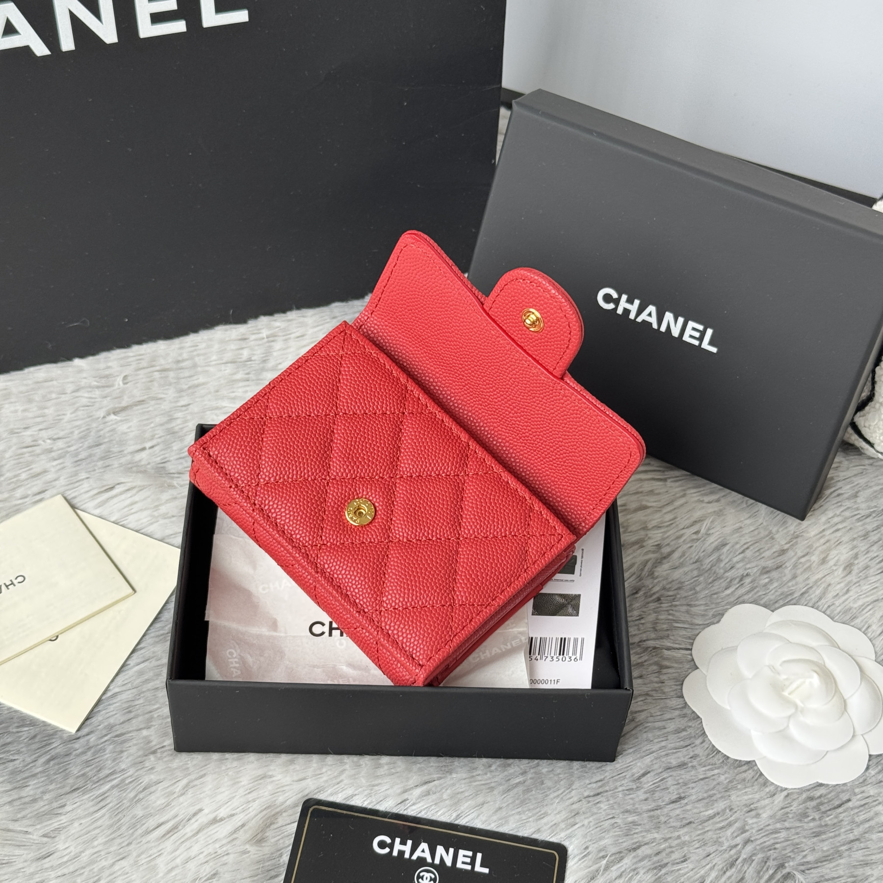 Ch**el card holder 10.5x7.5x3cm