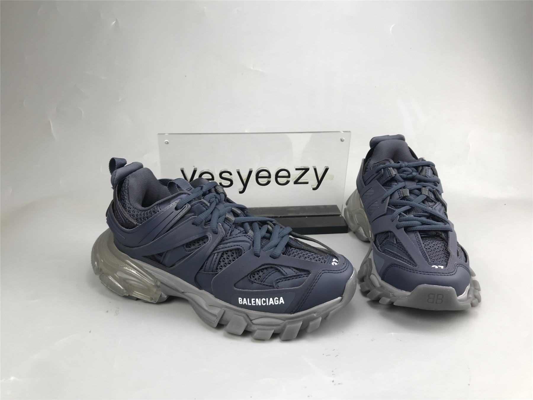 UA TRACK SNEAKER DK.BLUE TRANSPARENT GREY