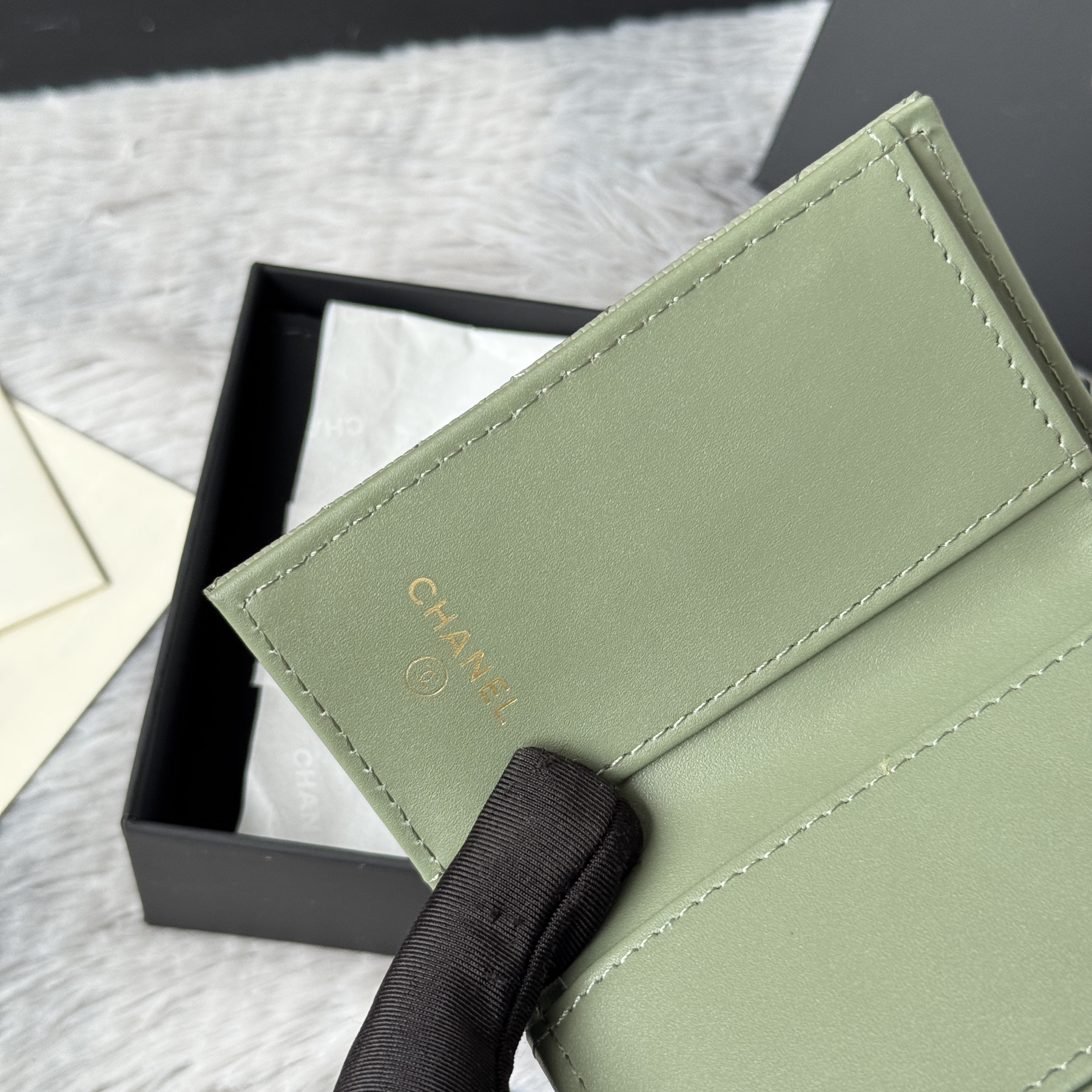 Ch**el card holder 10.5x7.5x3cm