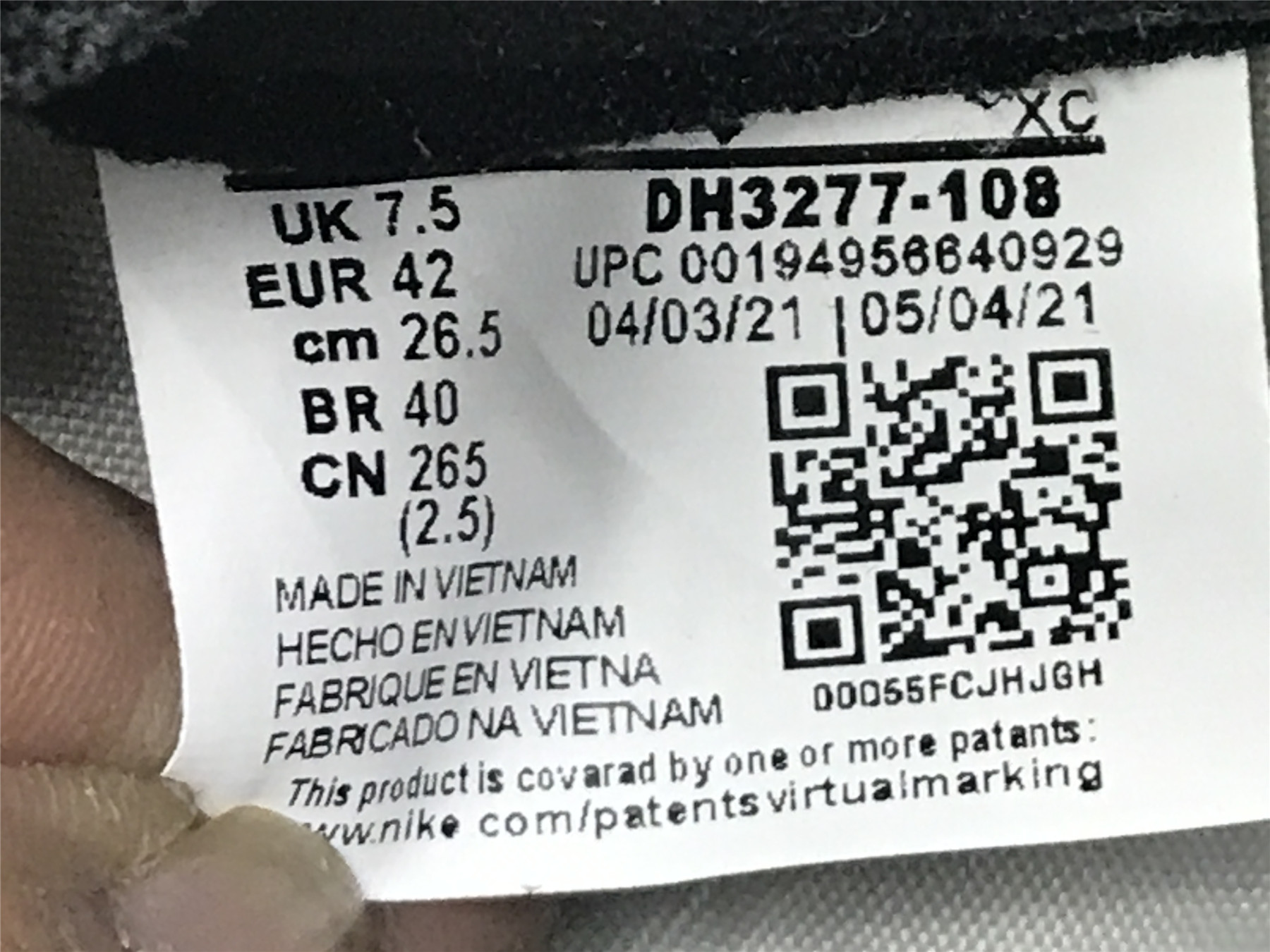 UA FRAGMENT X TS X AIR JORDAN 1 HIGH OG SP UNIVERSITY BLUEÂ