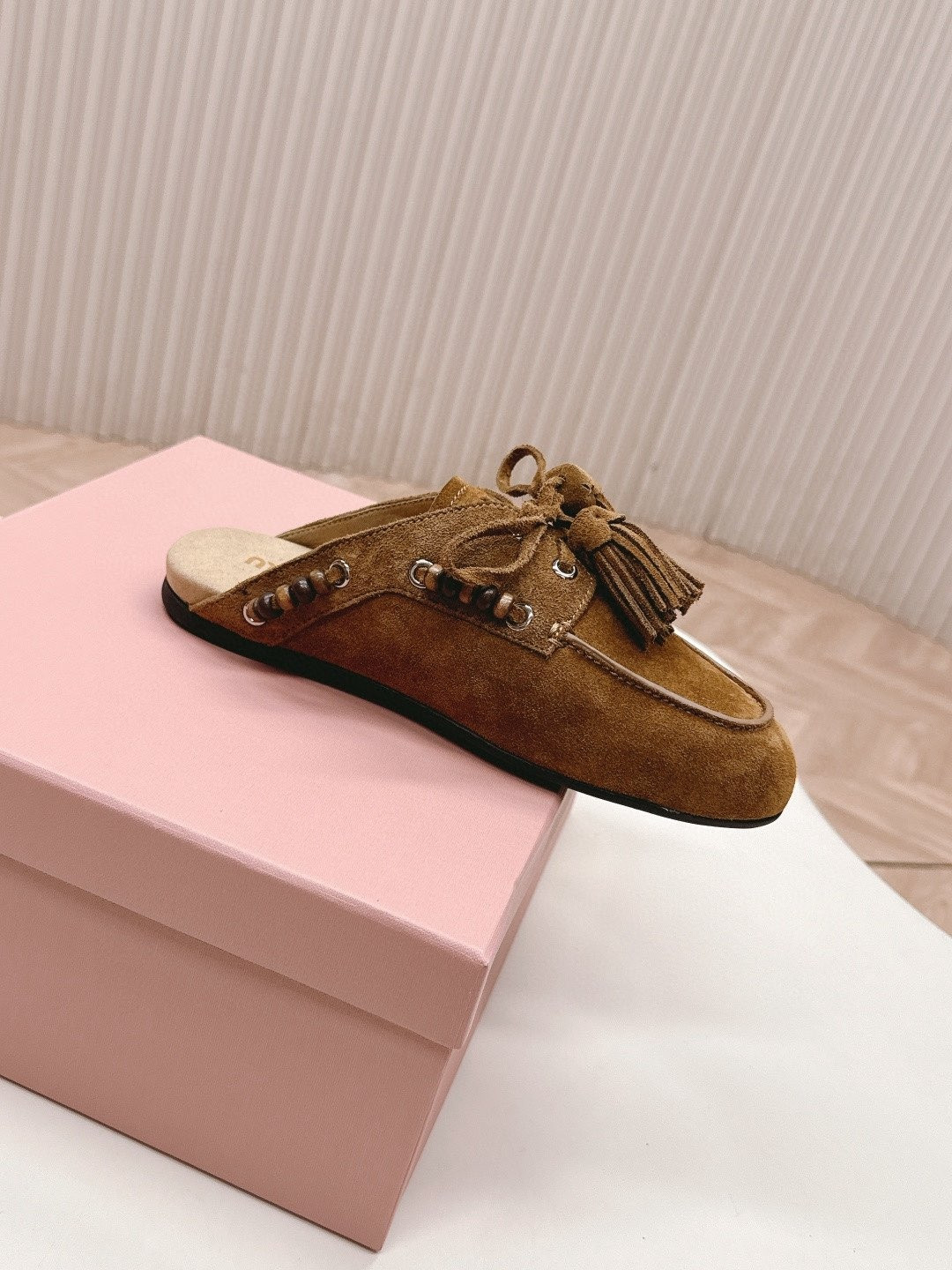 UA Miu Miu Tassel Mules