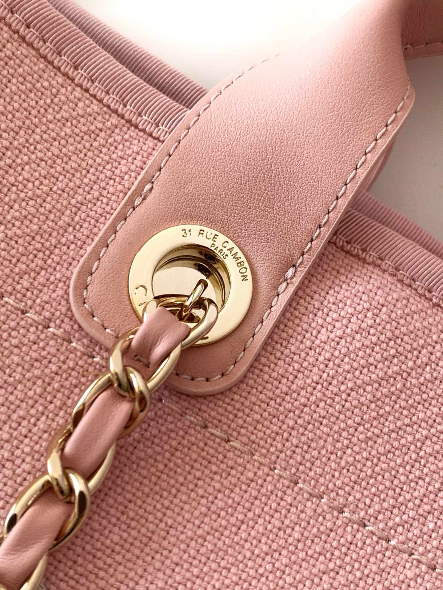 Chanel Deauville Tote Shopping Bag 38x13x22cm