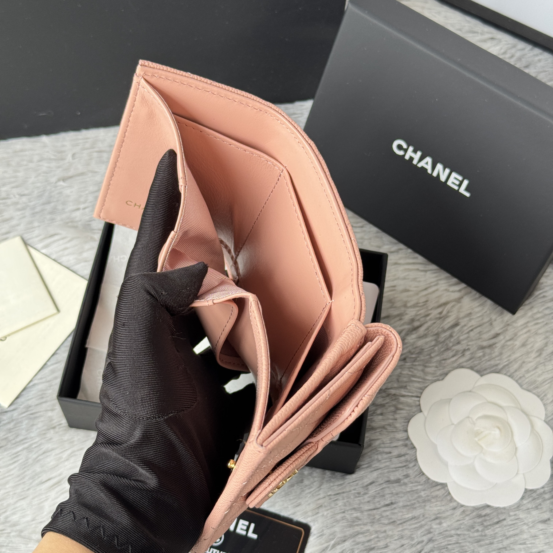 Ch**el card holder 10.5x7.5x3cm