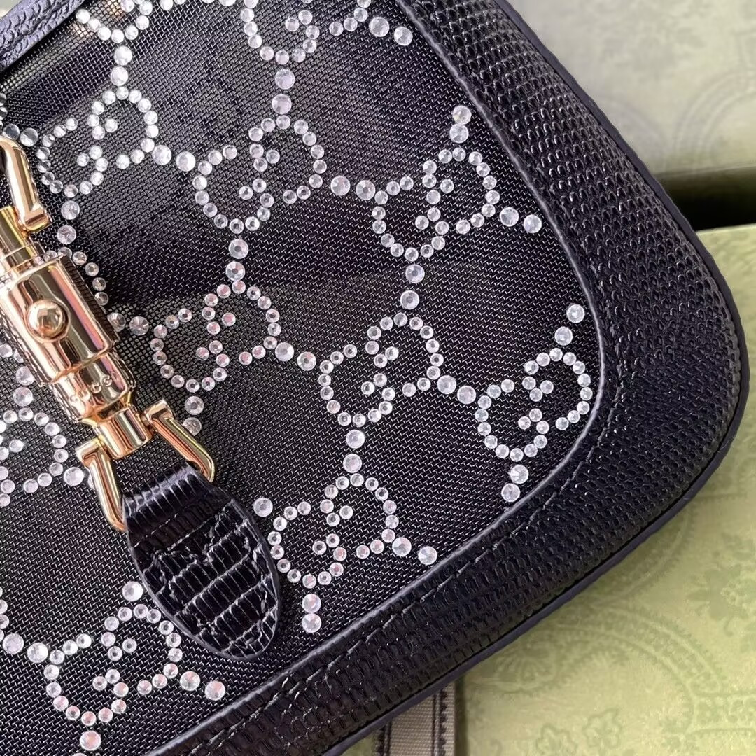 Gvc*1 Jackie 1961 mini lizard shoulder bag 19x13x3cm