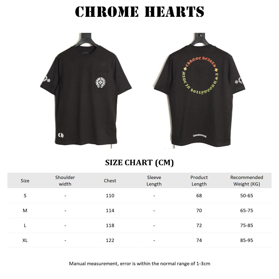 CHROME HEARTS Short-sleeved T-shirt