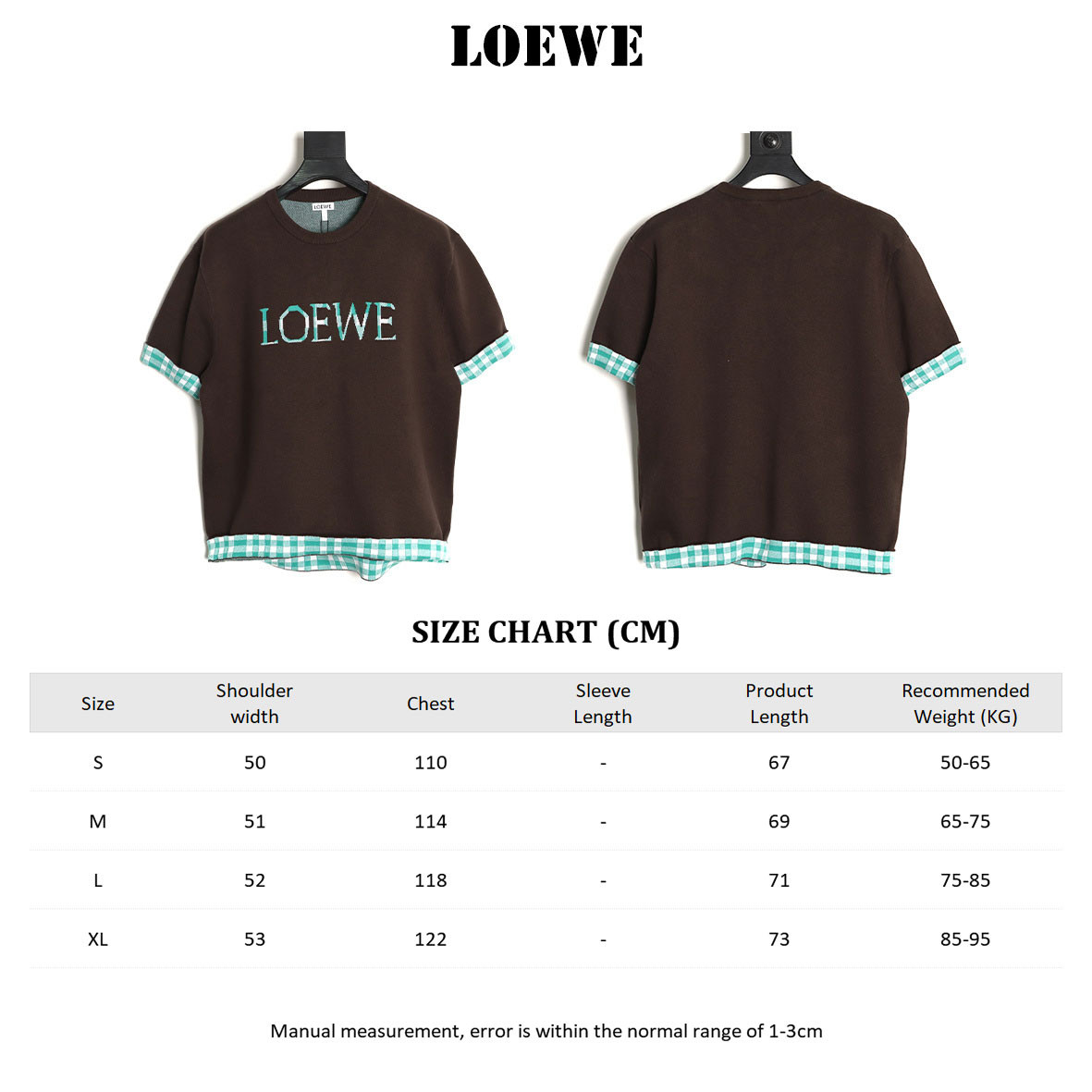 LOEWE Knitting Short-sleeved T-shirt