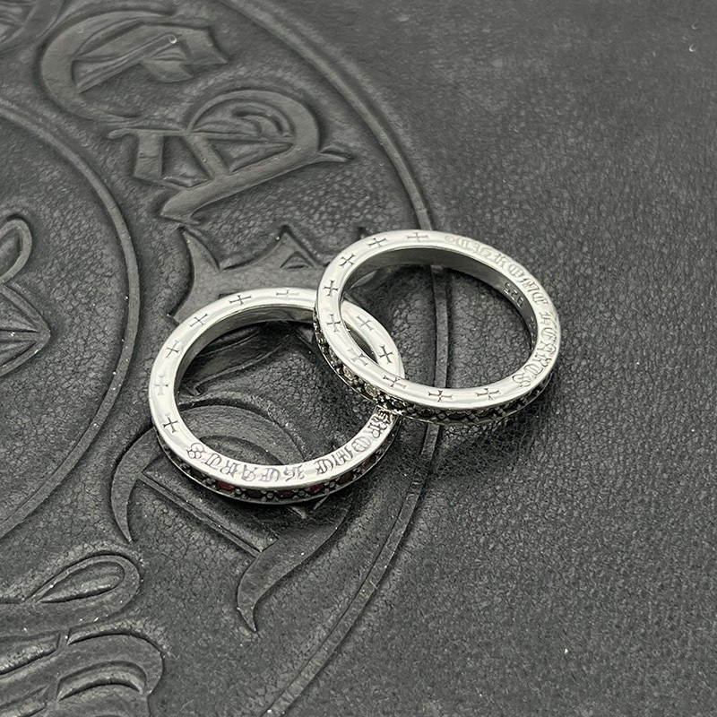 Ch*0me He**ts 3mm Cross Ring