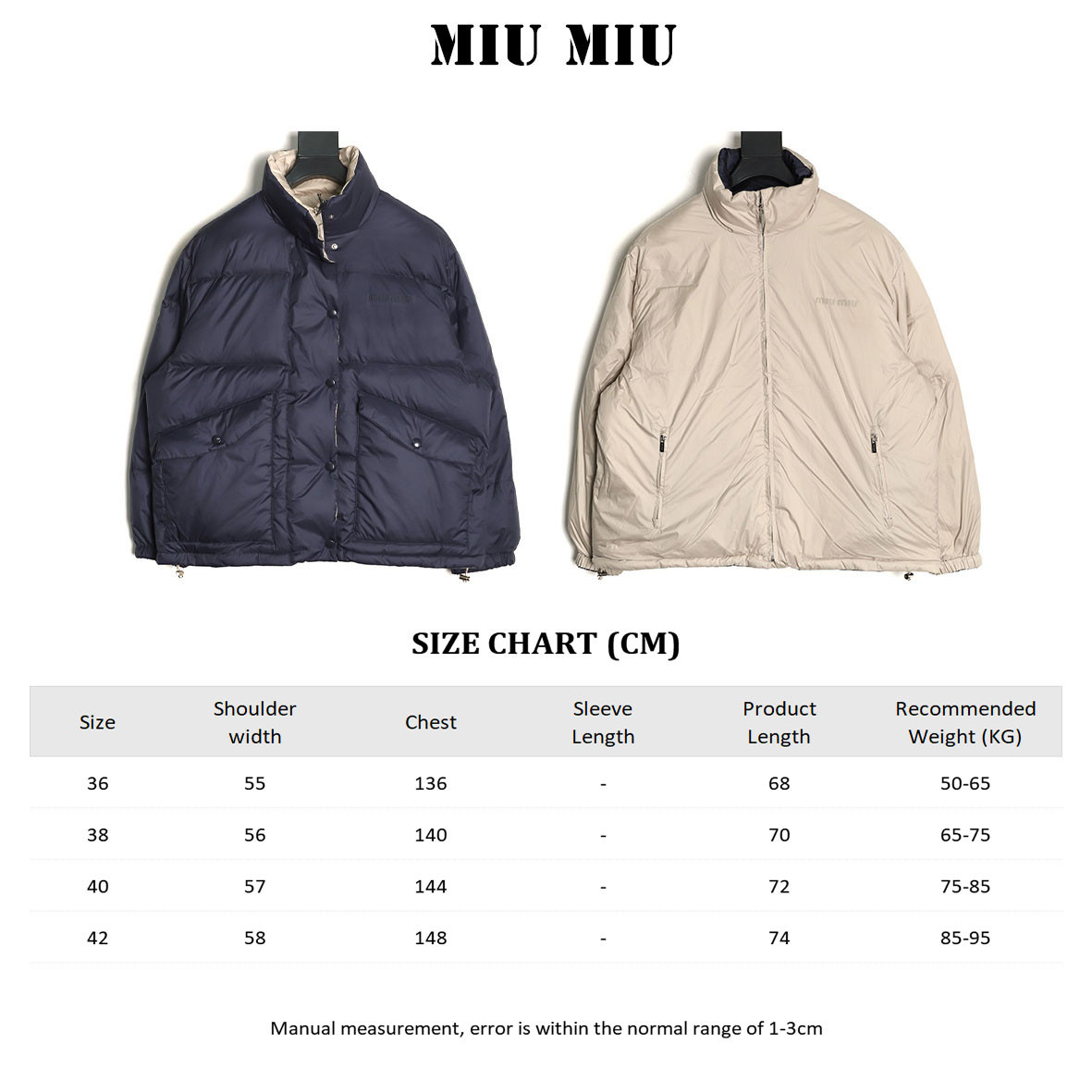 Miu Miu Reversible Short Puffer jacket