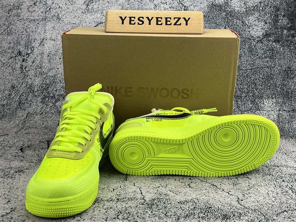 UA THE 10: NIKE AIR FORCE 1 LOW "OFF-WHITE" VOLT