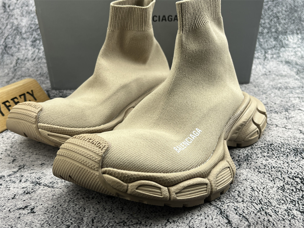 UA 3XL Beige Sock Sneaker