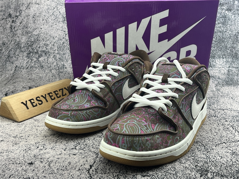 UA Nike SB Dunk Low Pro Paisley Brown