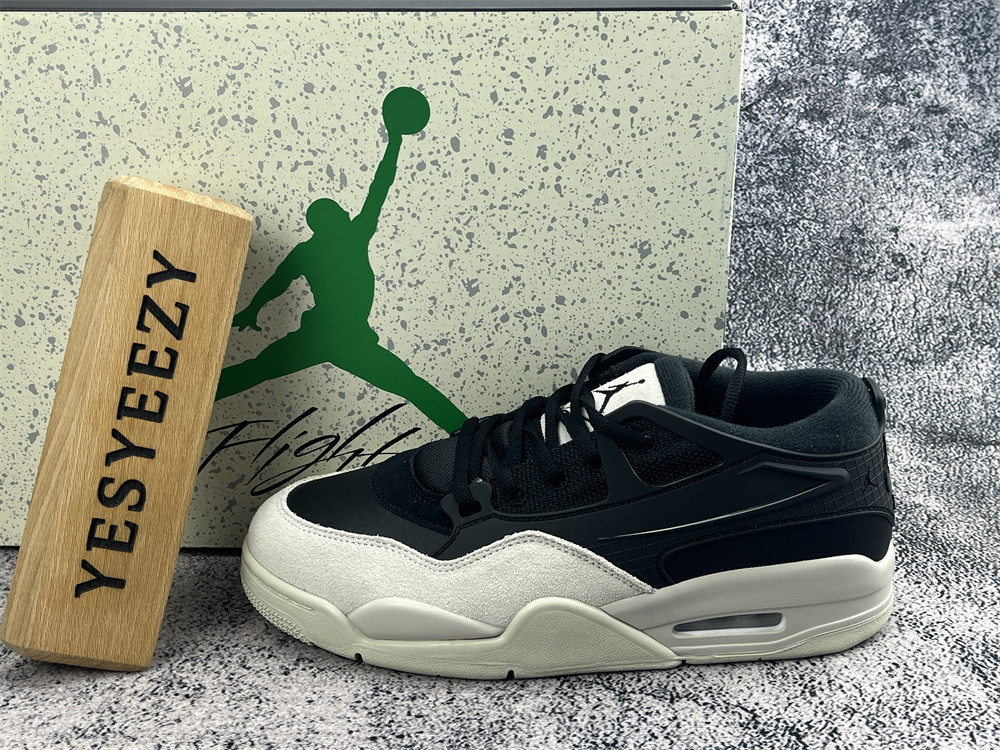 UA Jordan 4 RM Black Light Bone