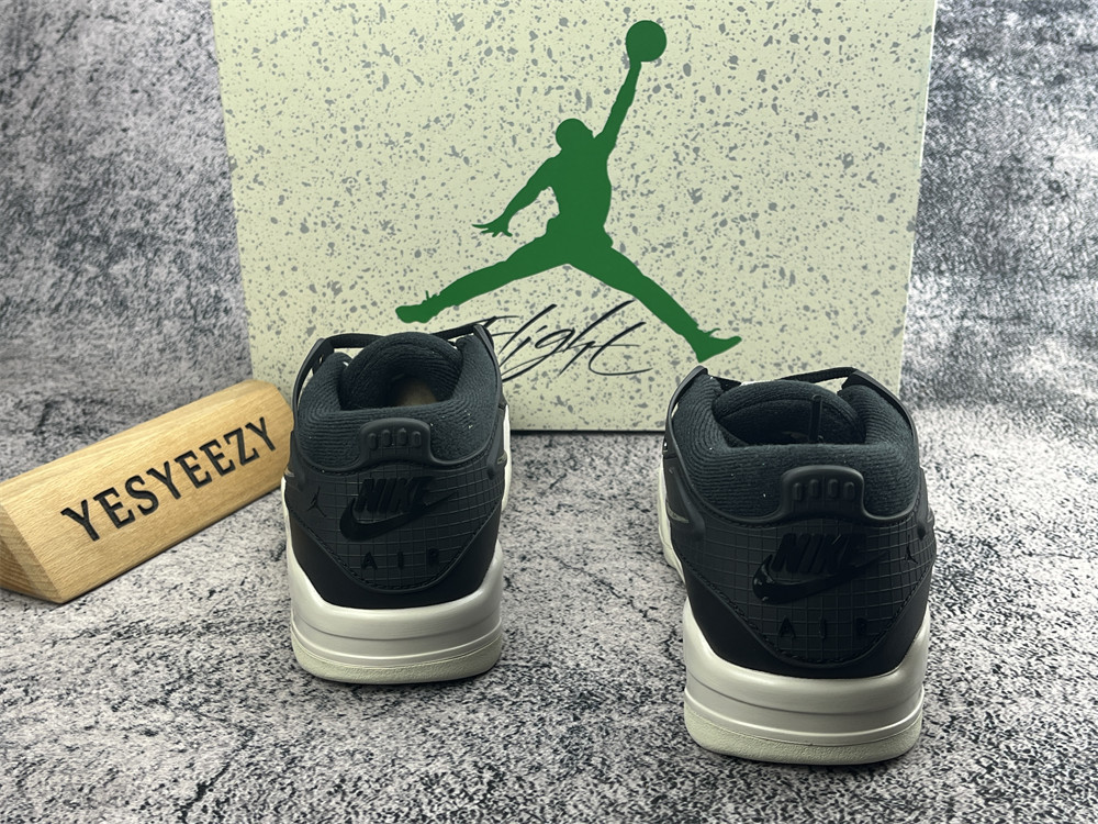 UA Jordan 4 RM Black Light Bone