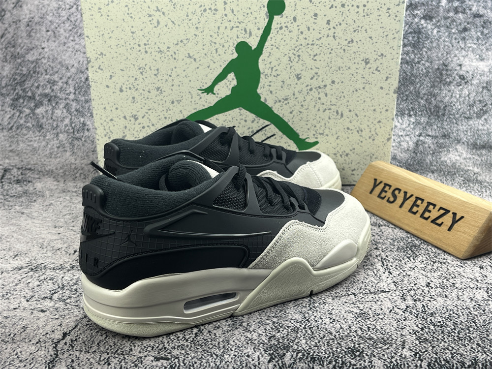 UA Jordan 4 RM Black Light Bone