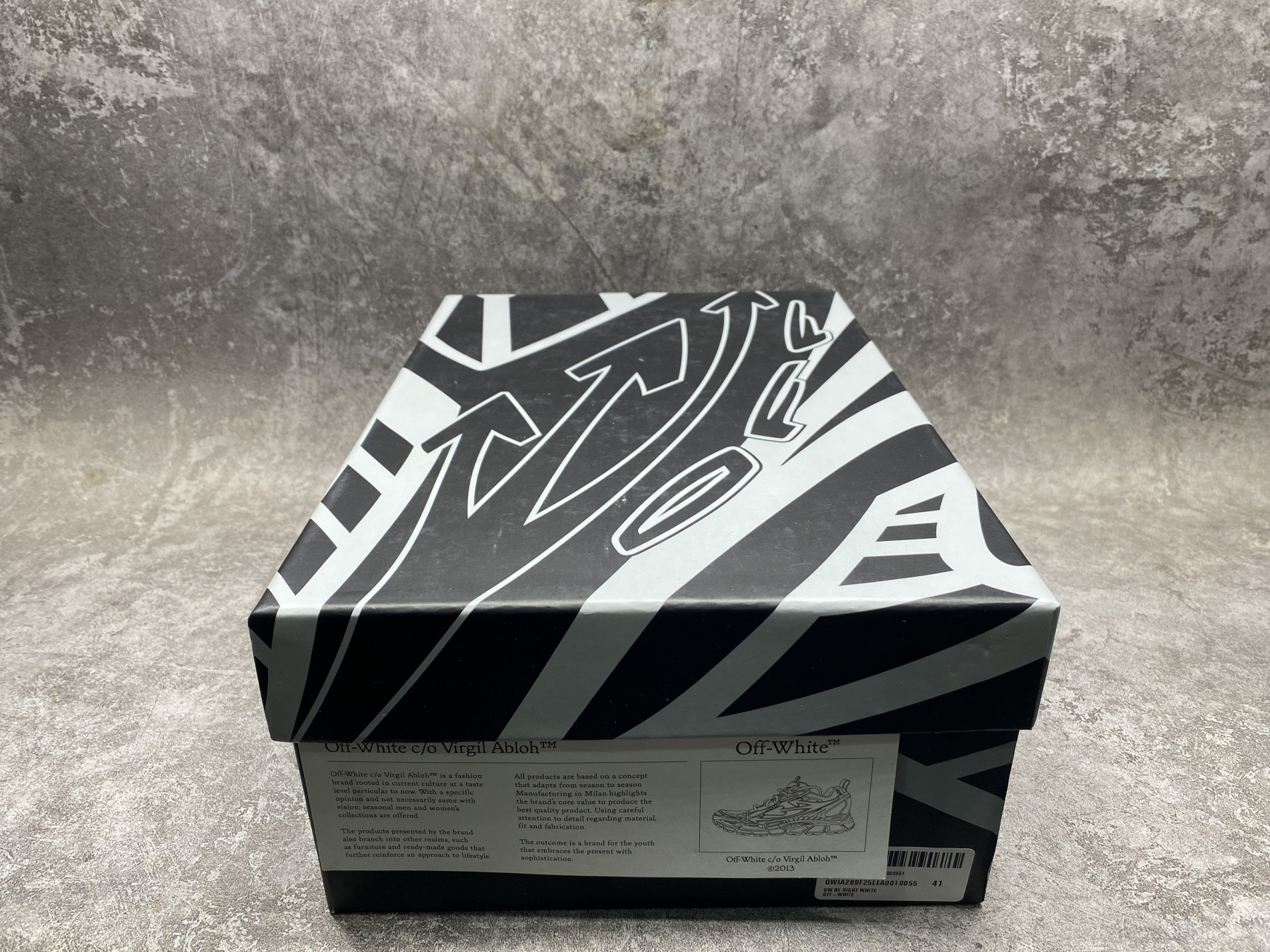 UA Off-White "BE RIGHT BACK"