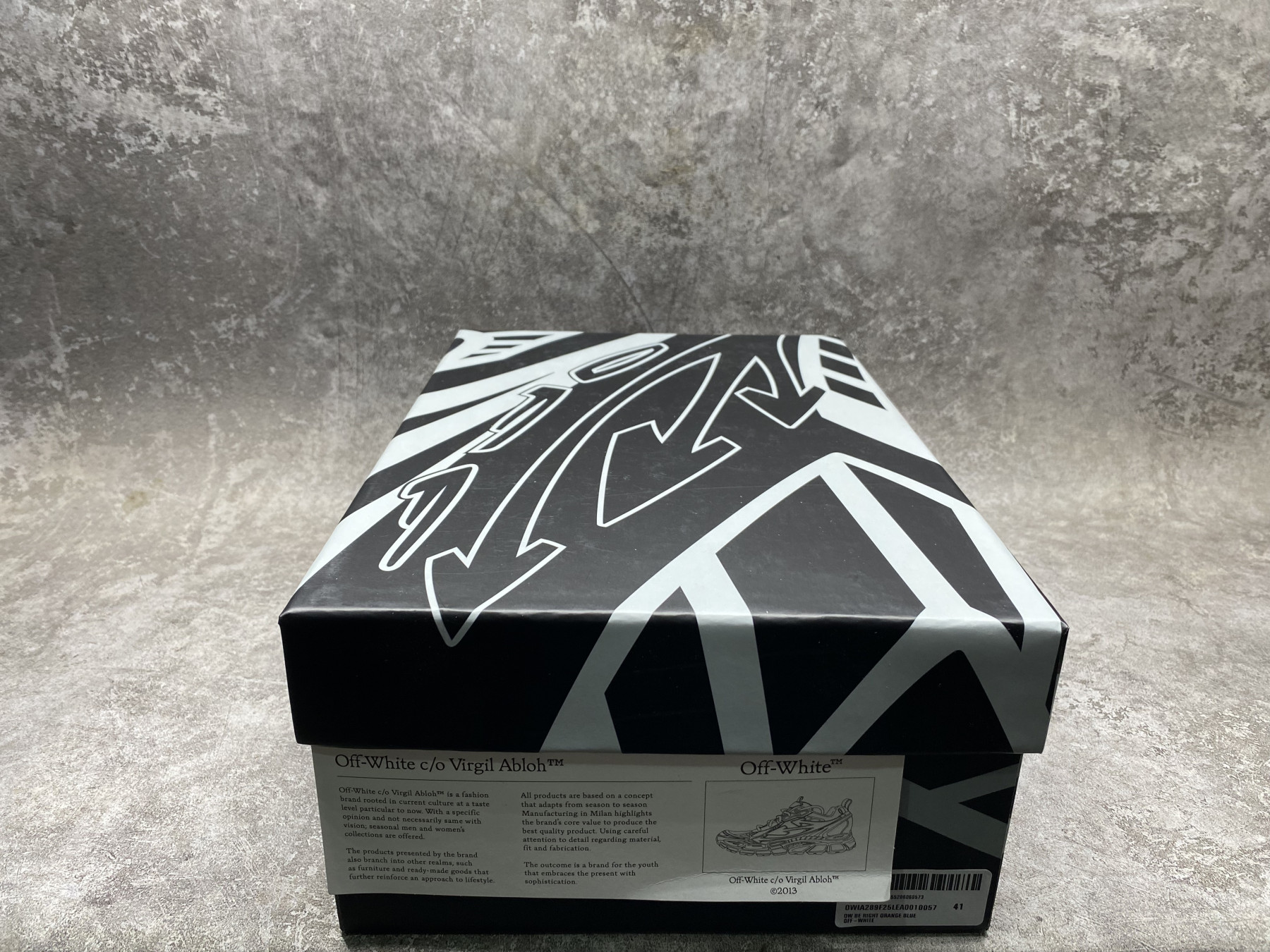UA Off-White "BE RIGHT BACK"