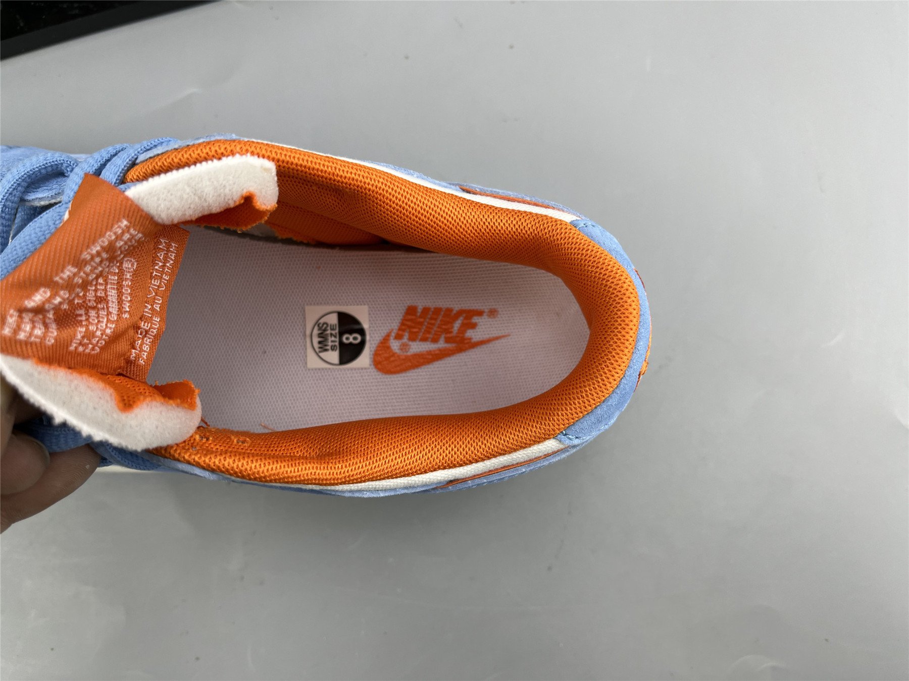 UA NIKE DUNK LOW BLUE ORANGE