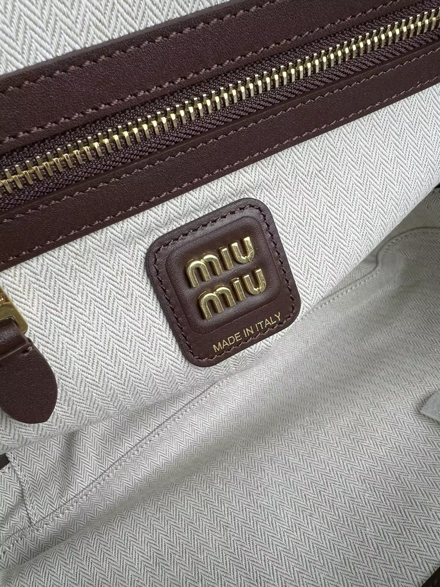 Miu Miu Suede Beau Bag 23x34x10cm