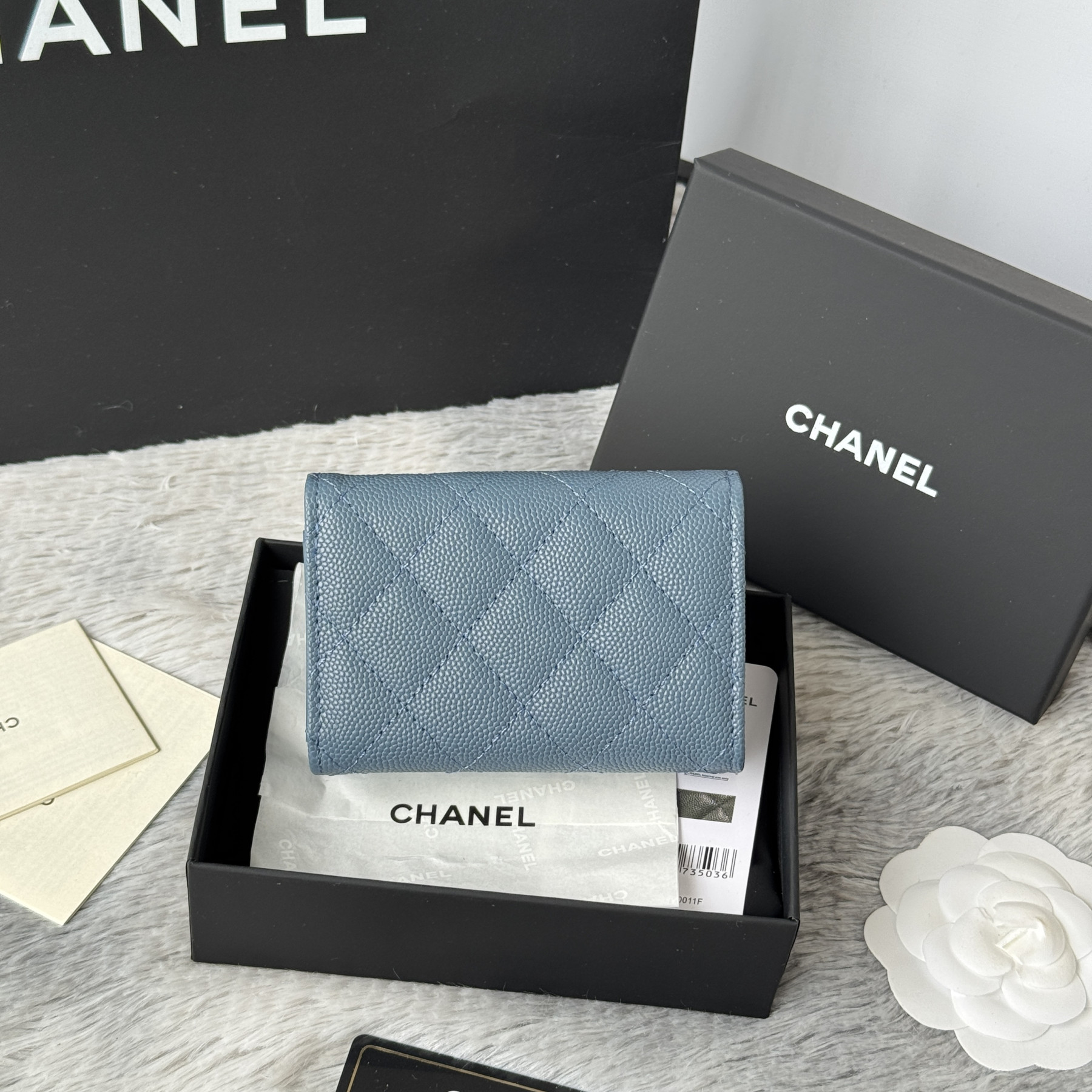 Ch**el card holder 10.5x7.5x3cm