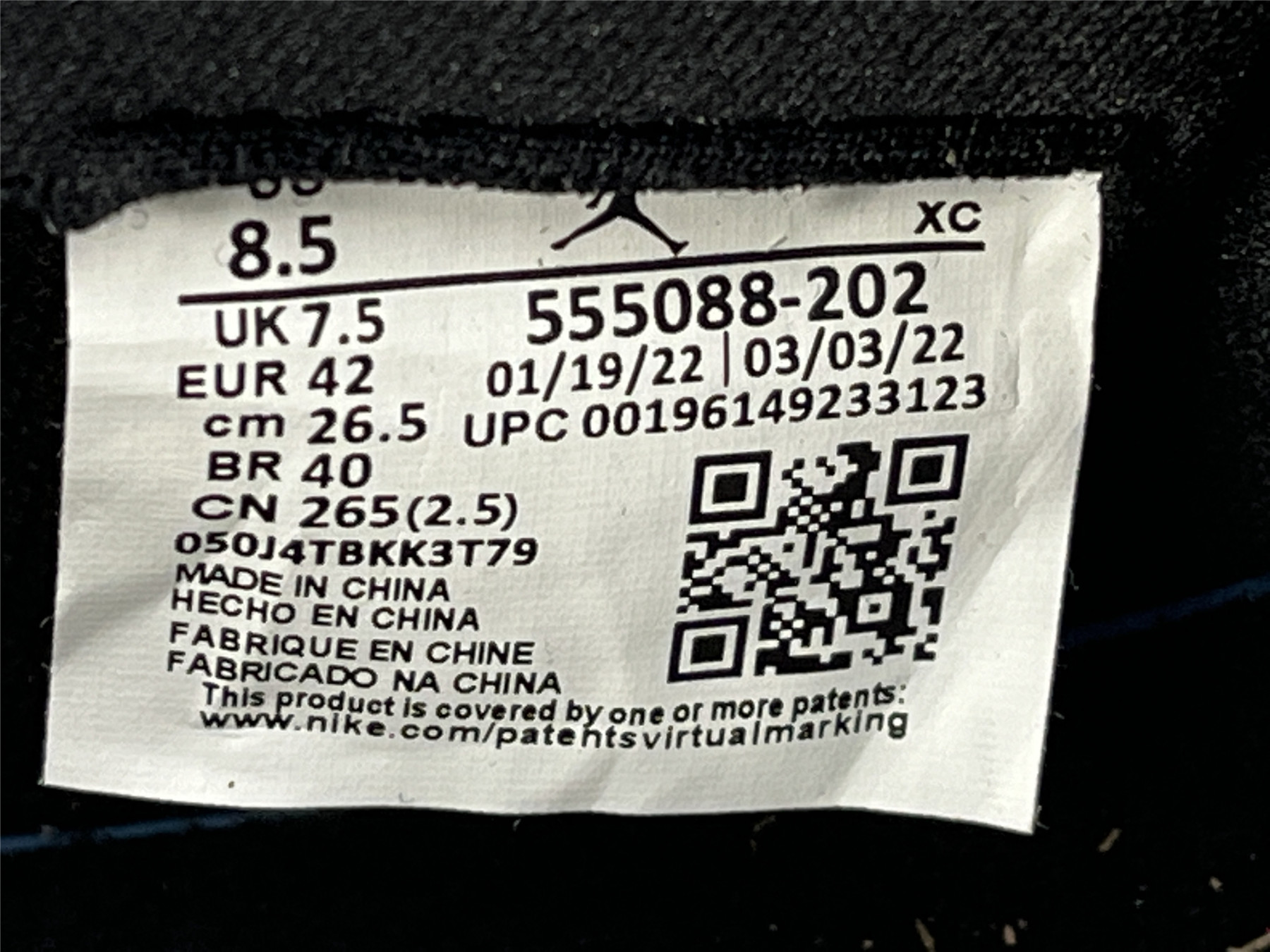 UA AIR JORDAN 1 RETRO HIGH OG 