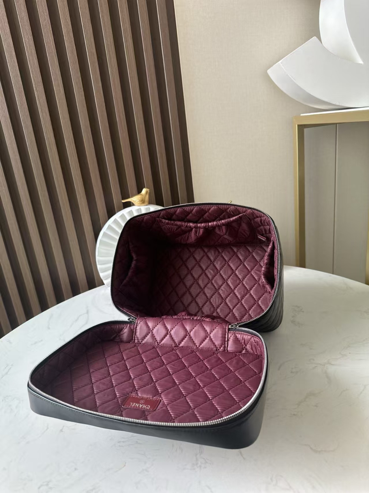 Ch**el Quilted Vanity Case Bags 25x16x18cm