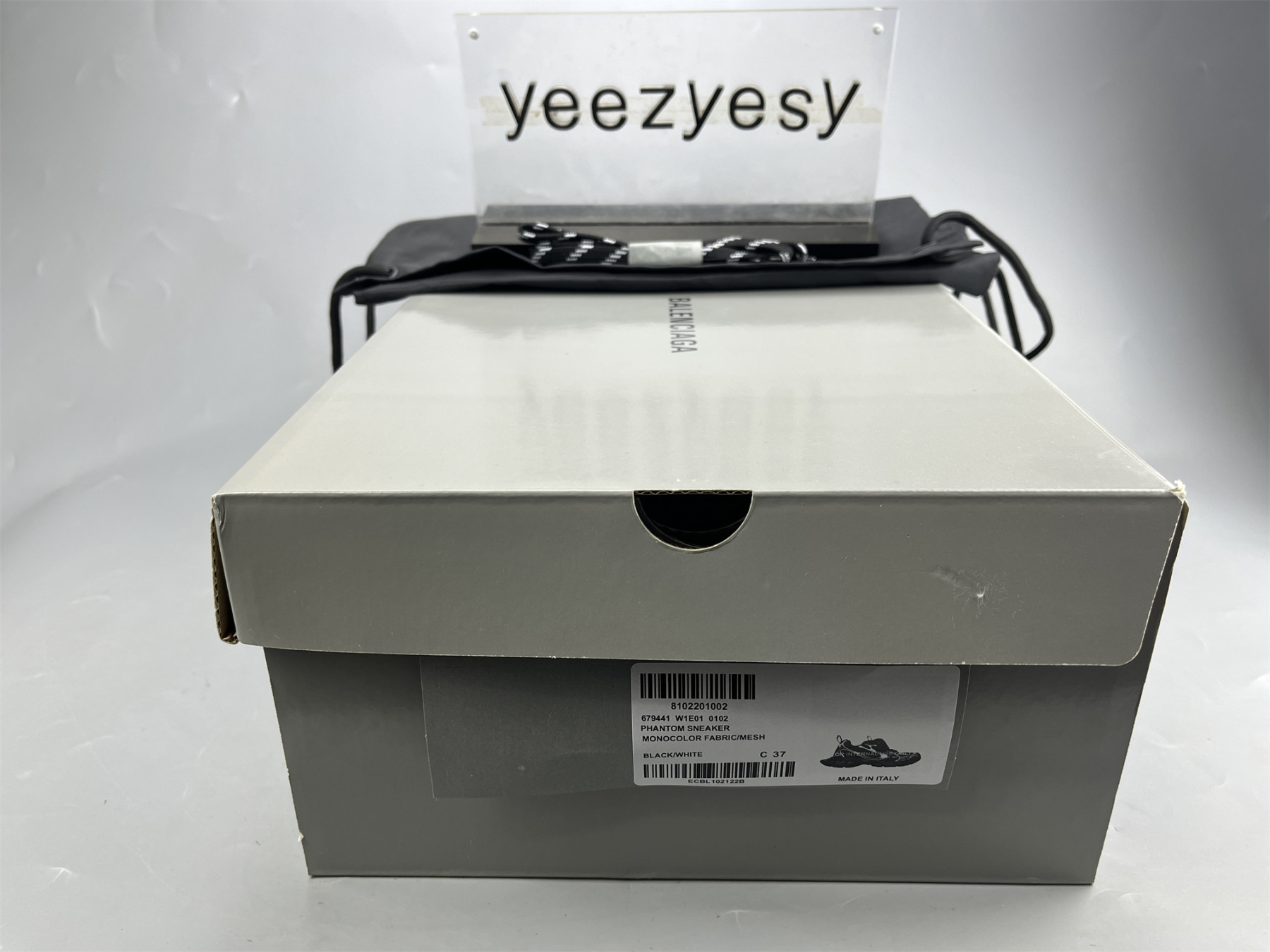 UA PHANTOM SNEAKER BLACK WHITE