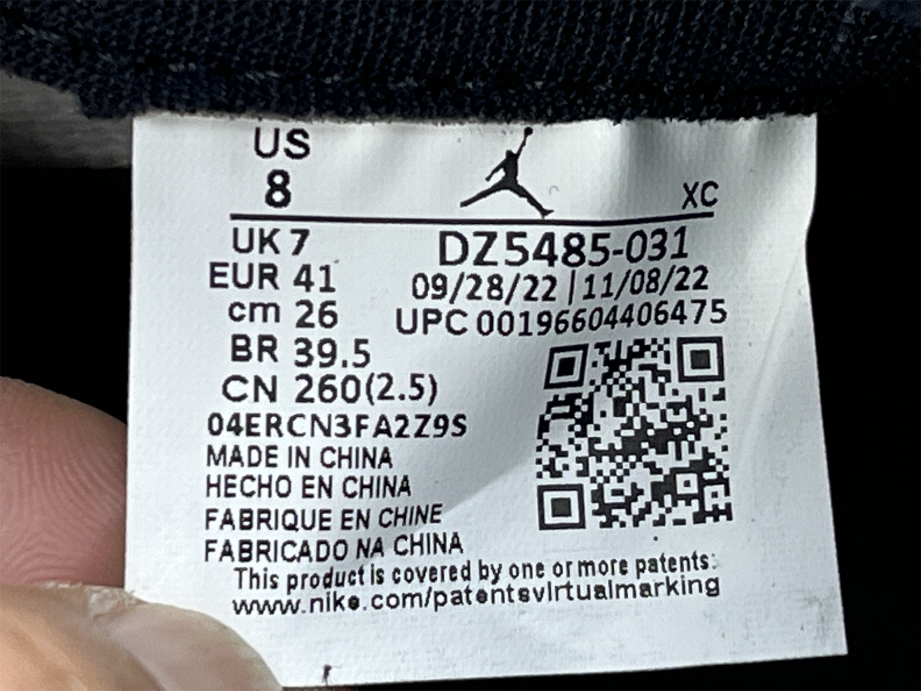 UA AIR JORDAN 1 RETRO HIGH OG 