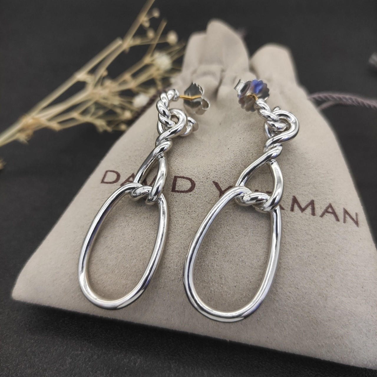 David Yurman Twisted figure 8 Earrings