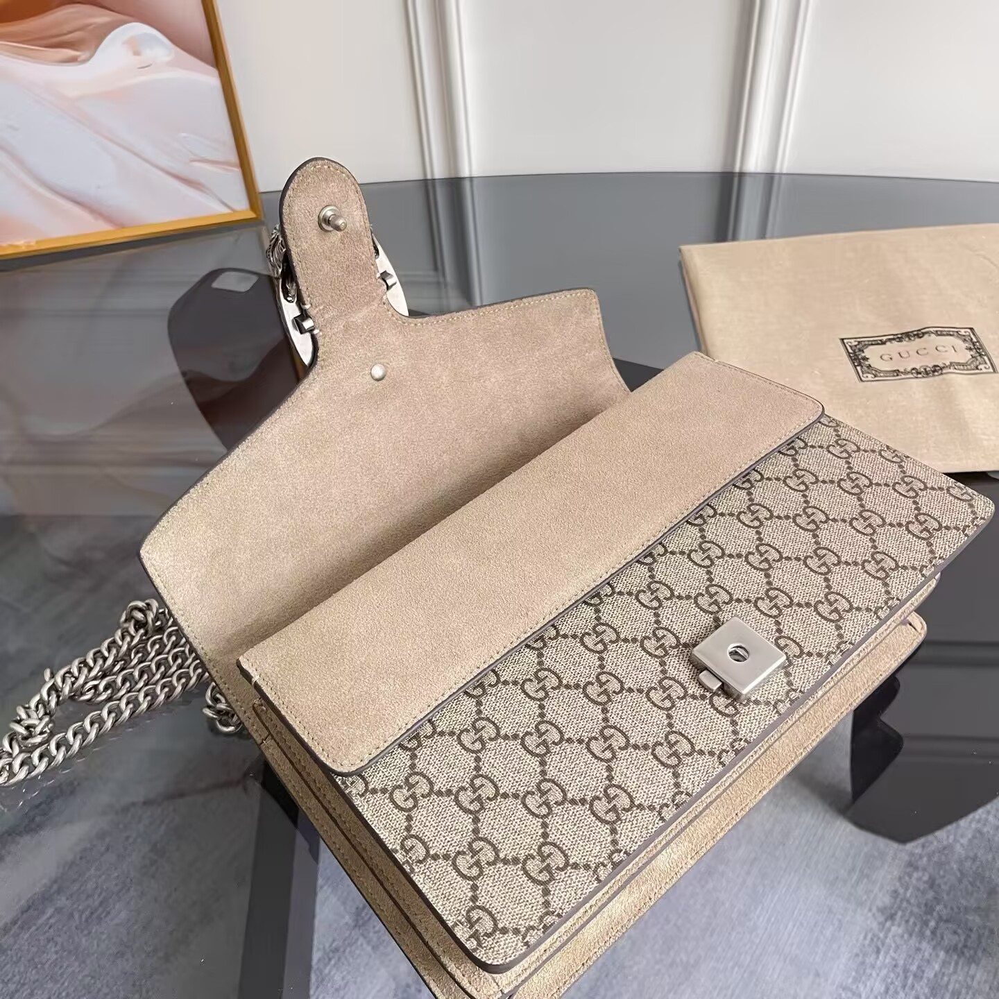 GUCCI DIONYSUS SMALL SHOULDER BAG 28x18x9cm