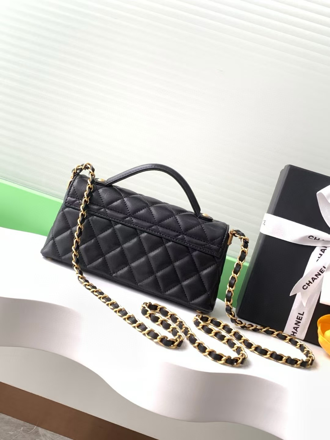 Ch**el Mini Flap Top Handle Bag 12x22x6cm