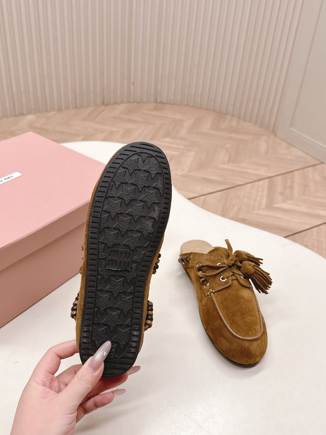 UA Miu Miu Tassel Mules