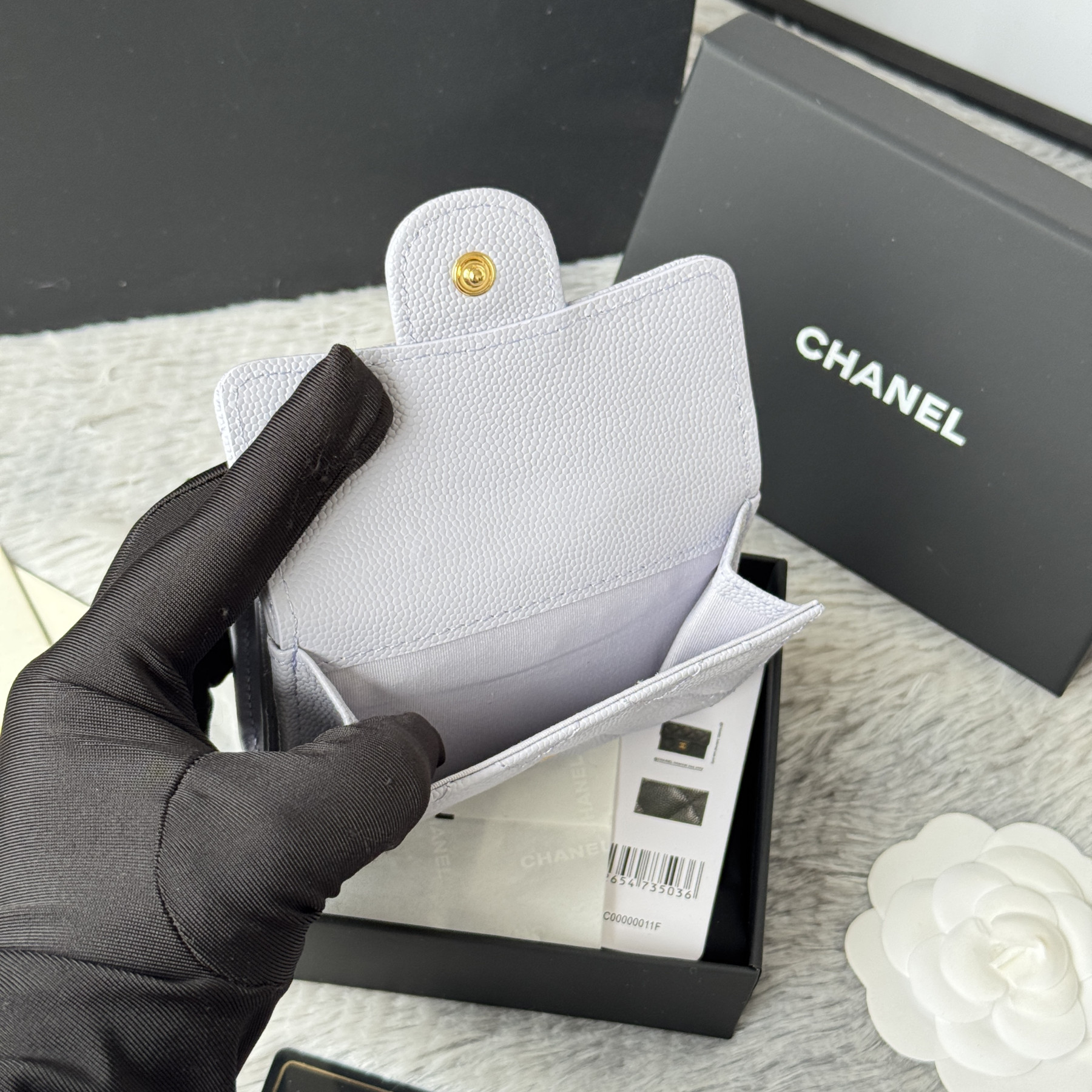 Ch**el card holder 10.5x7.5x3cm