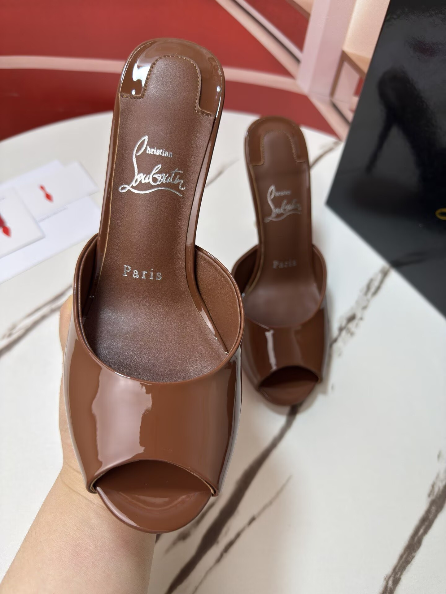 UA Christian Louboutin Me Dolly Mules 10cm Heel