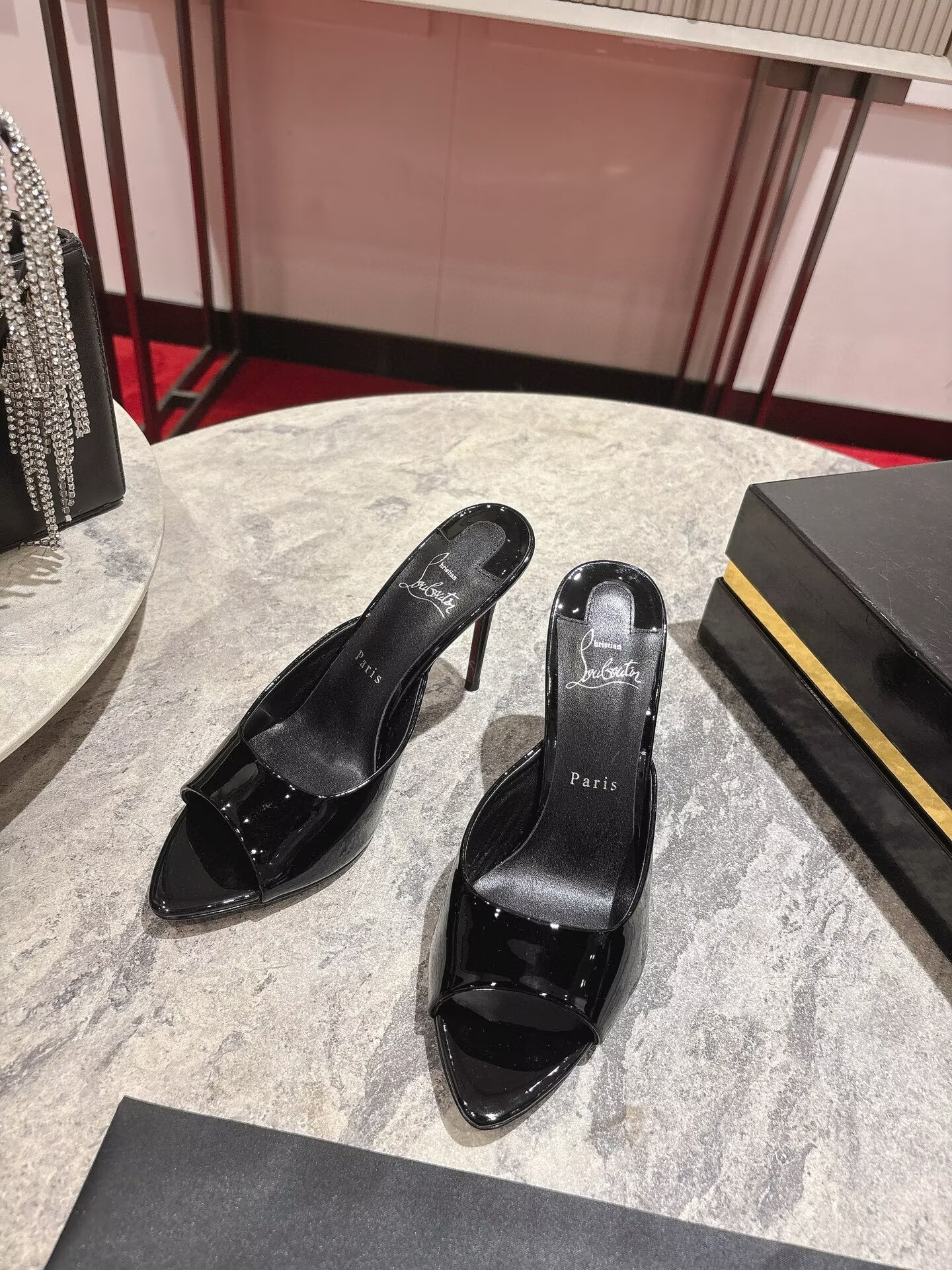 UA Christian Louboutin Miss Z Mule 10cm Heel