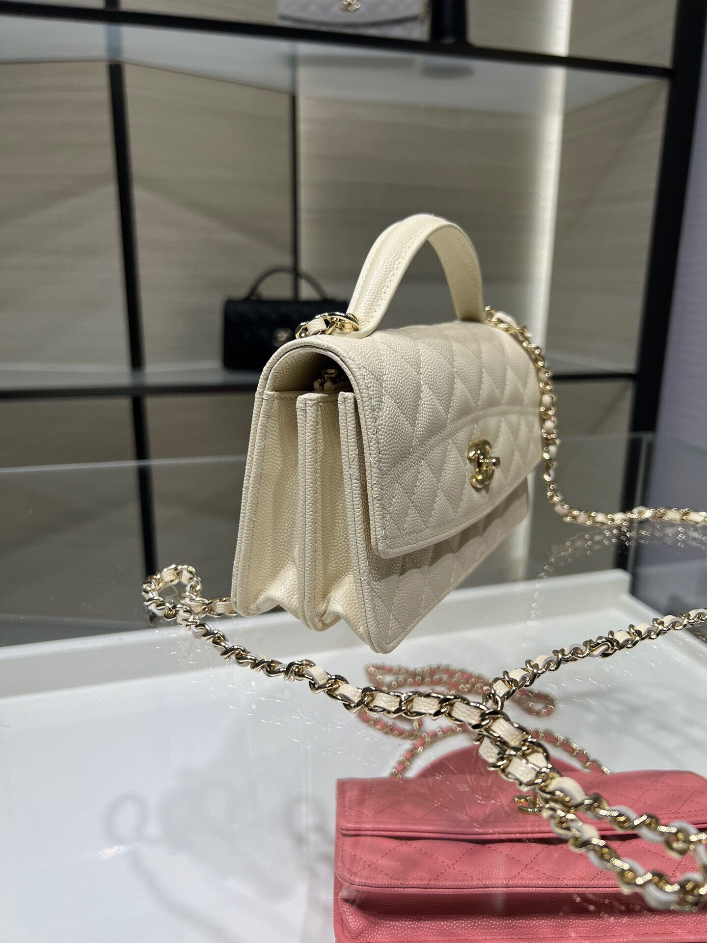 Ch**el mini coco handle bag ap4402 19x11x6cm